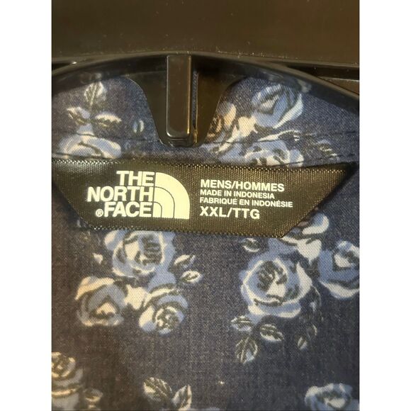 The North Face Men’s Blue Floral Short Sleeve Button Up Shirt Size 2XL (5772) - Picture 3 of 5